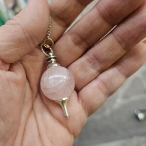Pendule Sphère "Quartz Rose"