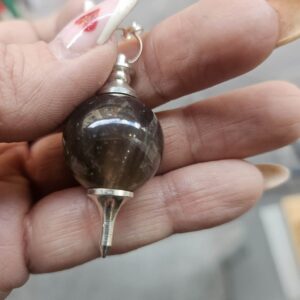 Pendule Sphère "Quartz fumé"
