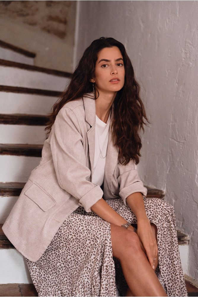 Blazer droit Beige "Molly Bracken"