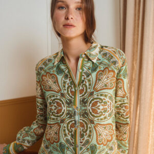Chemise légère, imprimé foulard "Molly Bracken" Green inès