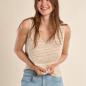 Débardeur à larges bretelles, marinière "MOLLY BRACKEN"