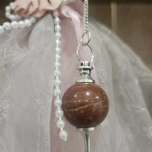 Pendule Sphère "Jaspe Rouge"