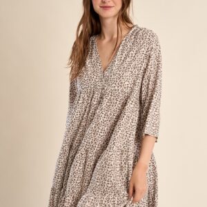 Robe courte "MOLLY BRACKEN" imprimée léopard