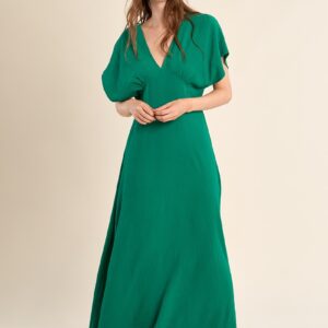 Robe longue, col V "MOLLY BRACKEN"